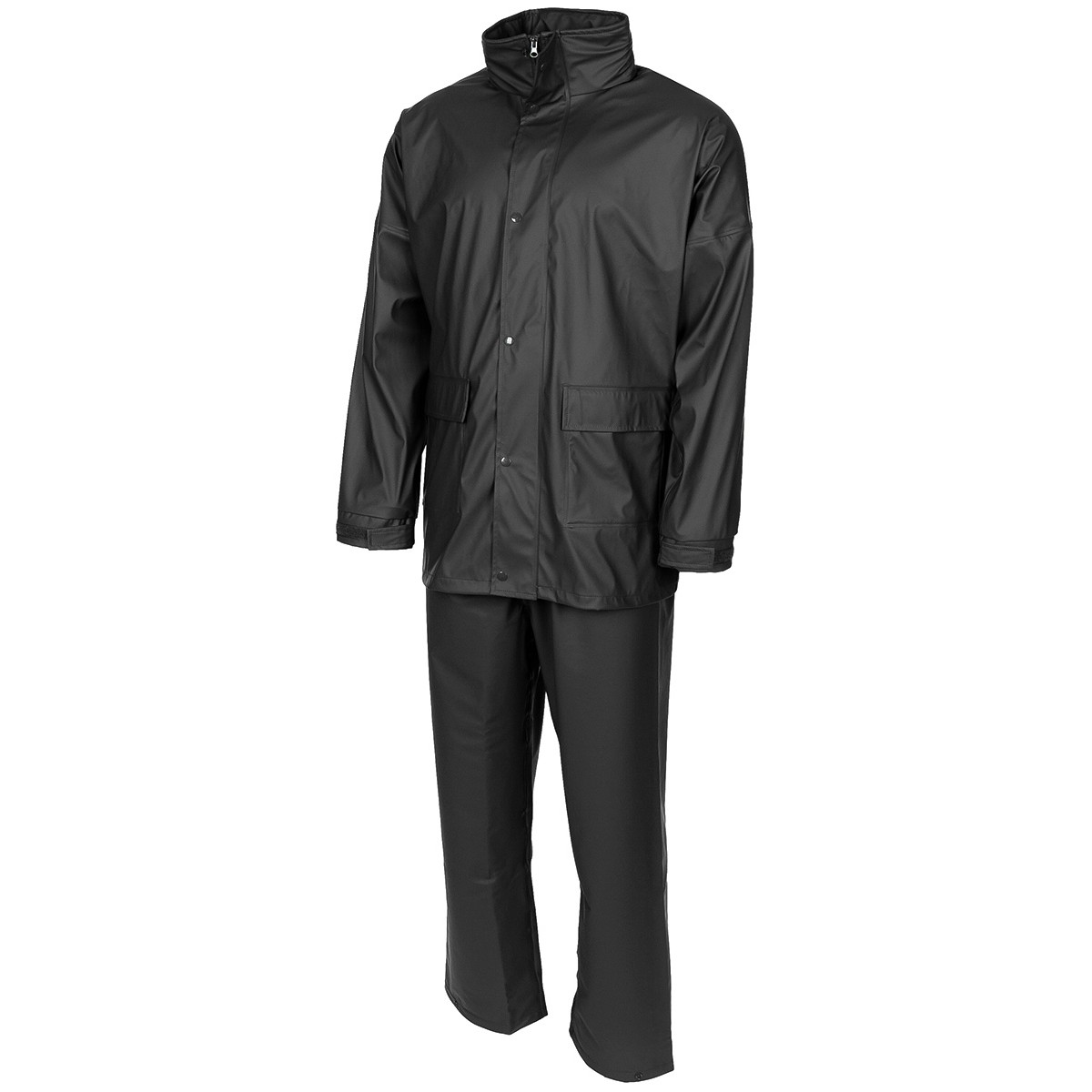 Nepromokavá bunda a kalhoty MFH Premium - černá, 3XL