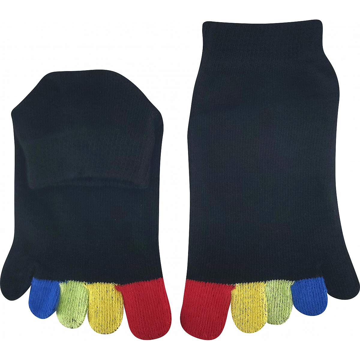 Ponožky snížené prstové Boma Prstan Color - černé, 42-46