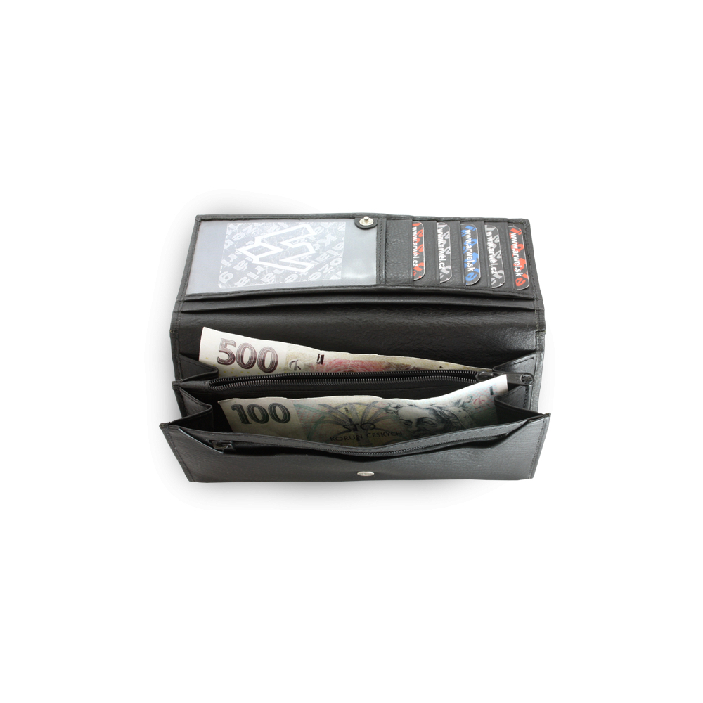 Dámská kožená psaníčková peněženka Arwel 2018­ - černá