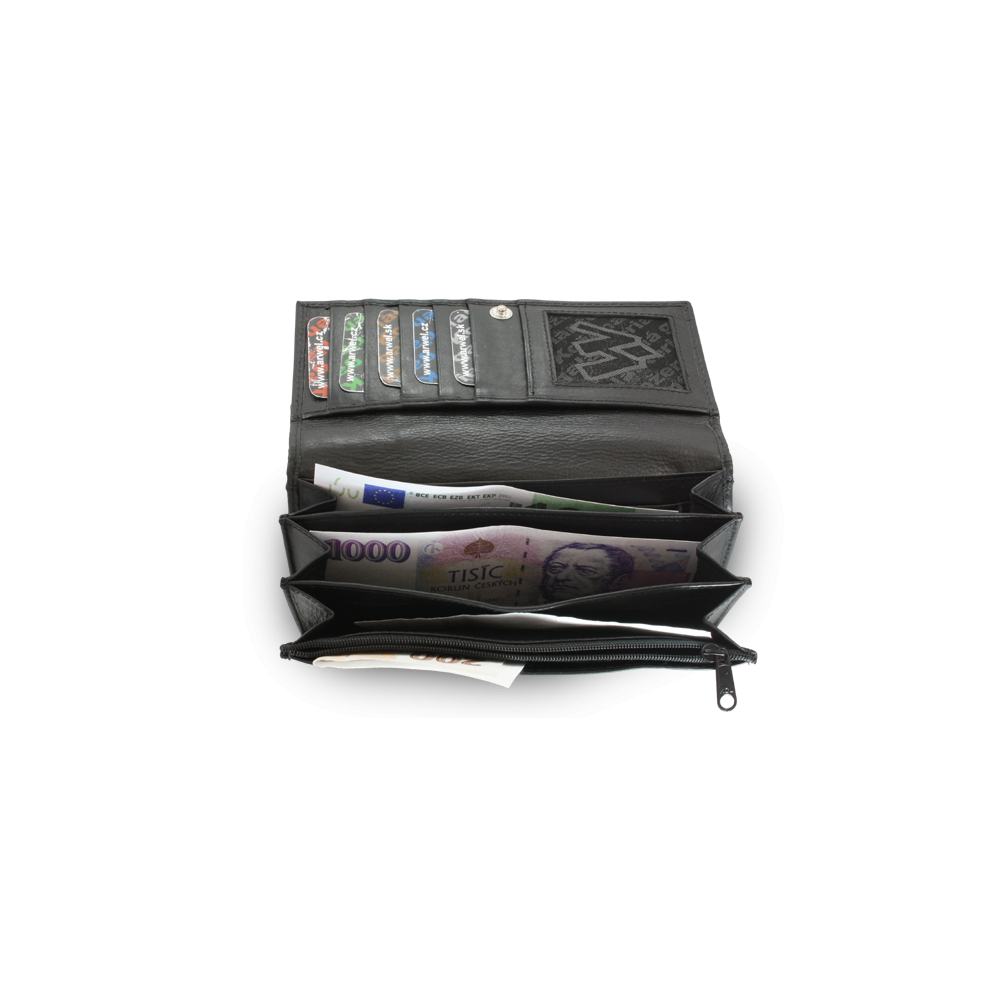 Dámská kožená psaníčková peněženka Arwel 4233­ - černá