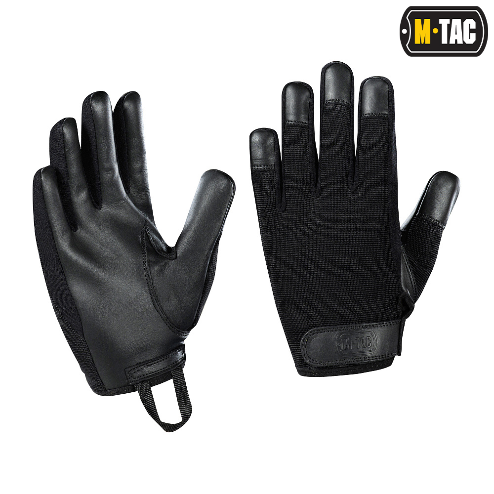 Rukavice taktické M-Tac Police Gloves - černé, XL
