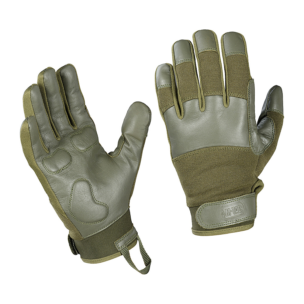 Rukavice taktické M-Tac Police Gloves II - olivové, S