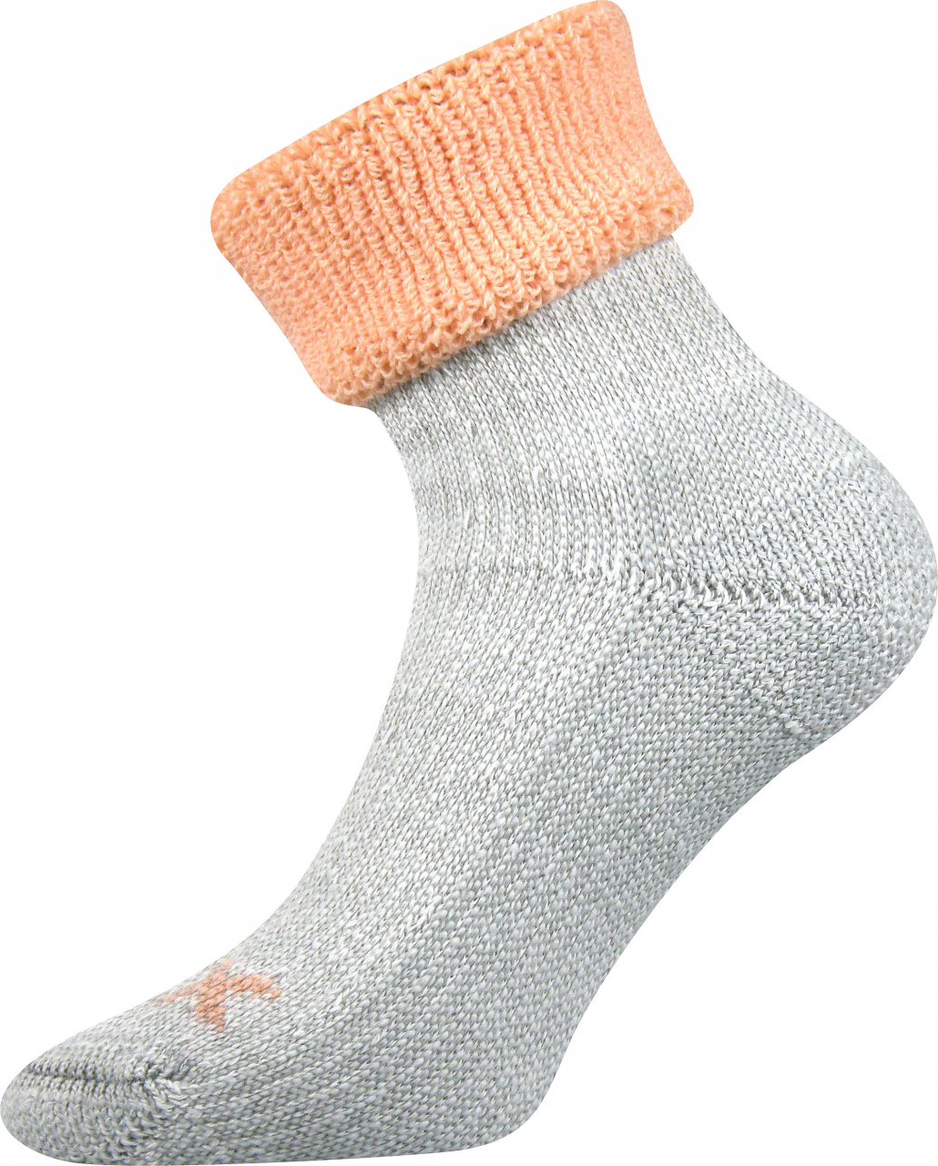 Ponožky dámské thermo Voxx Quanta - šedé-oranžové, 35-38