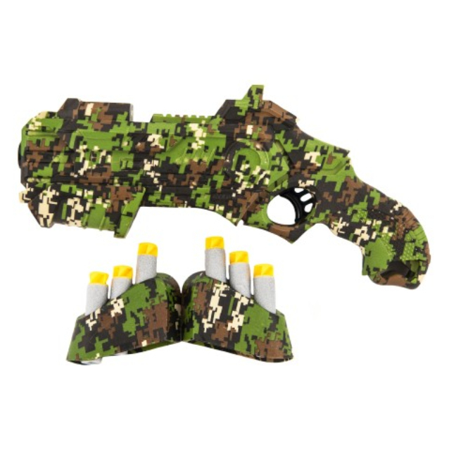 Vojenská pistole na pěnové náboje 23 cm - digital woodland
