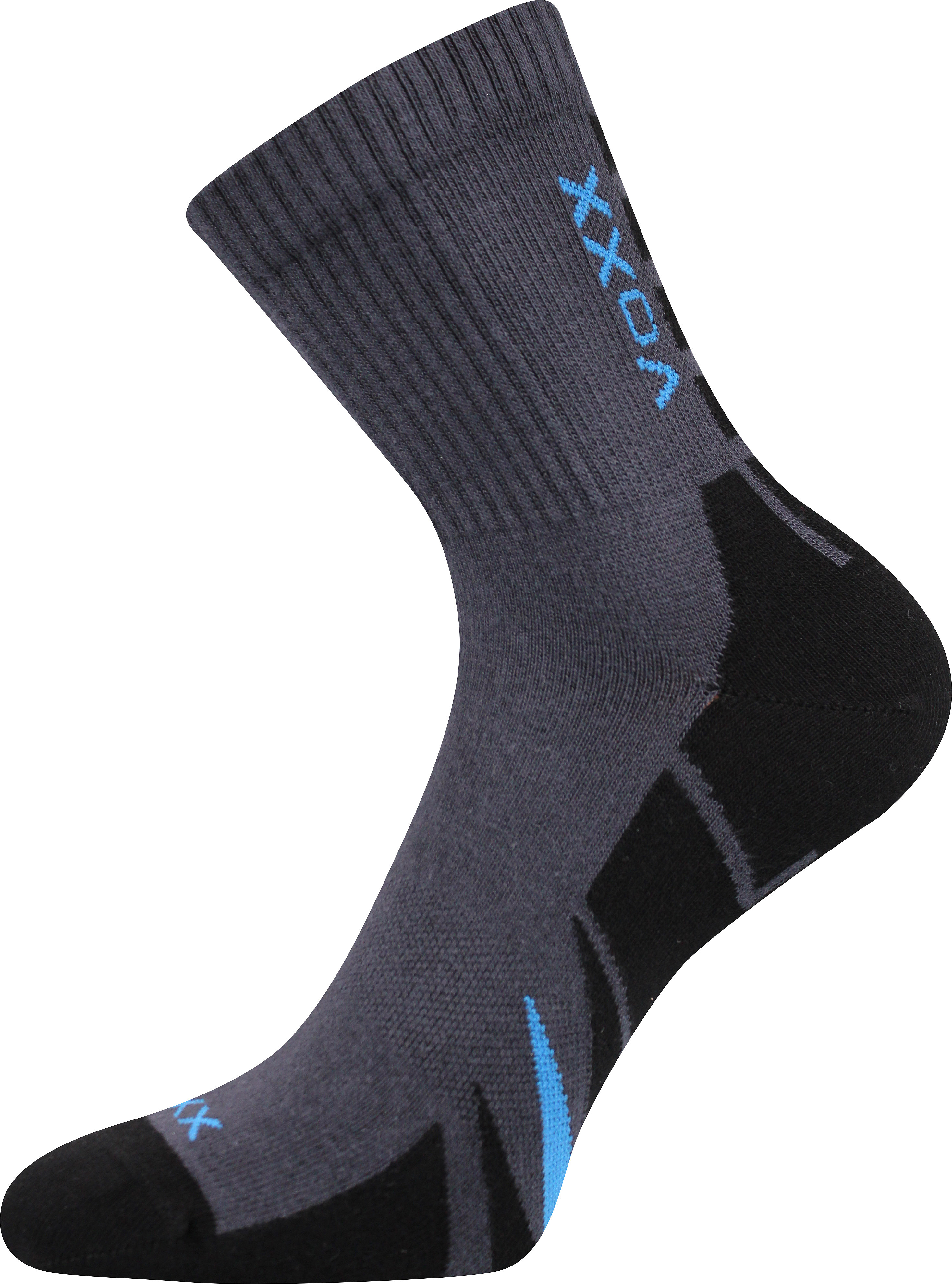 Ponožky sportovní Voxx Hermes - tmavě šedé-černé, 43-46