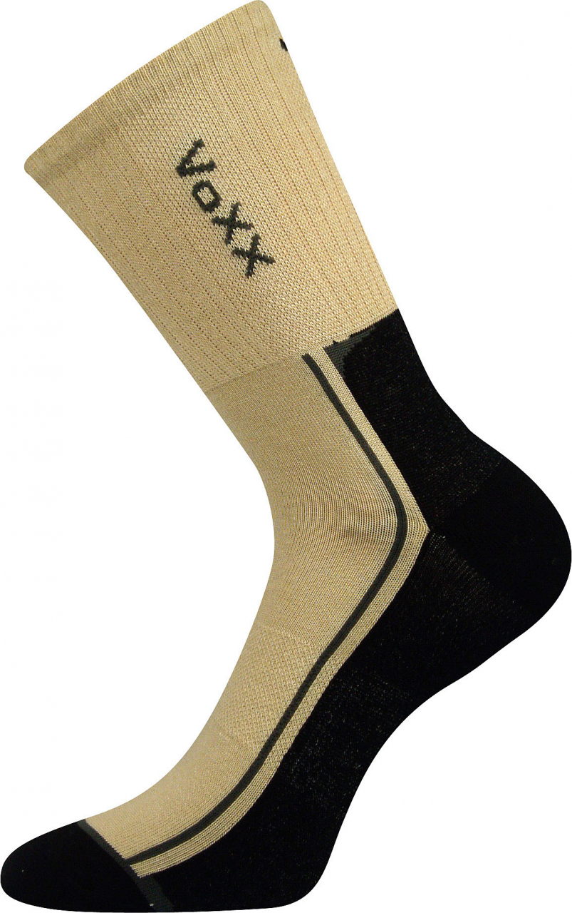 Ponožky antibakteriální Voxx Josef - tmavě béžové-černé