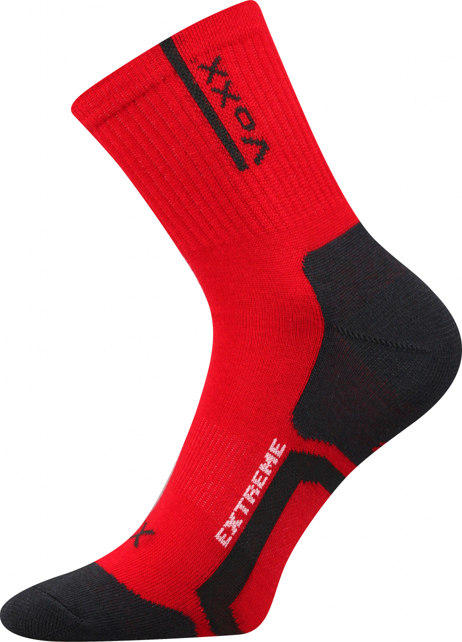 Ponožky antibakteriální Voxx Josef - červené-černé, 43-46