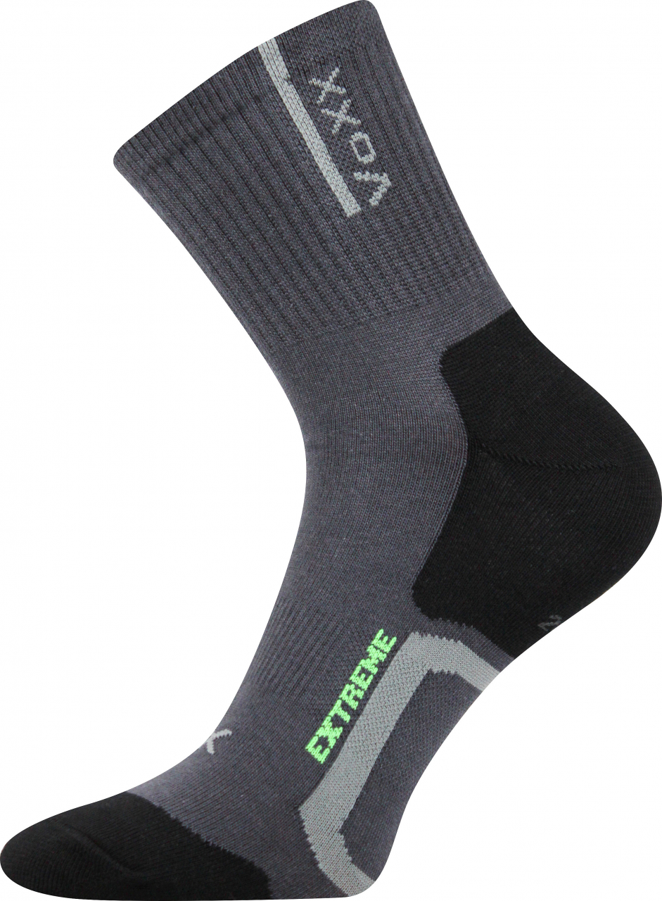Ponožky antibakteriální Voxx Josef - tmavě šedé-černé, 43-46