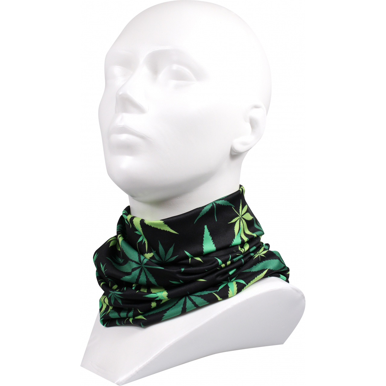 Multifunkční šátek (nákrčník) Voxx Tráva - černý-zelený