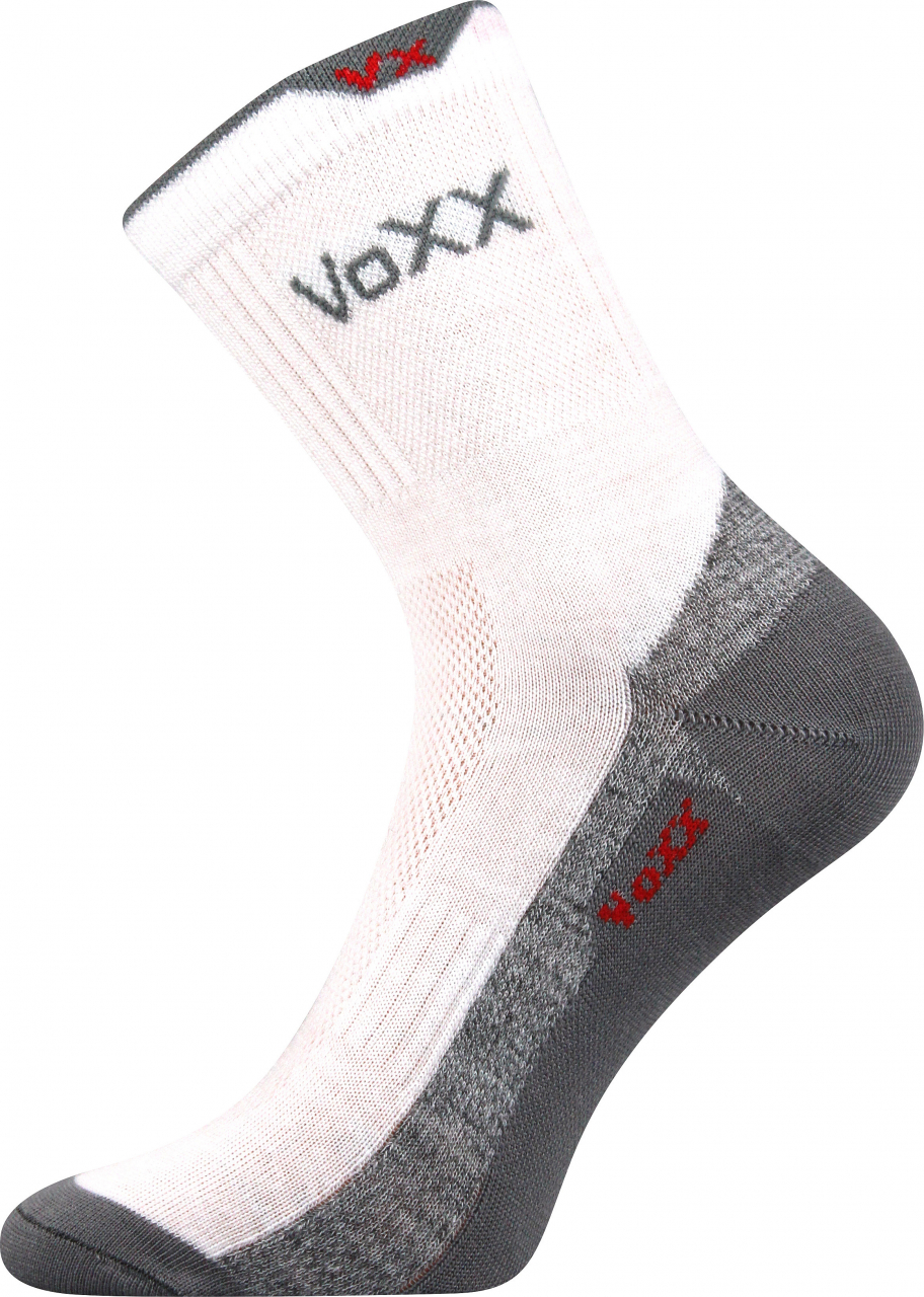 Ponožky antibakteriální Voxx Mascott silproX - bílé-šedé, 39-42