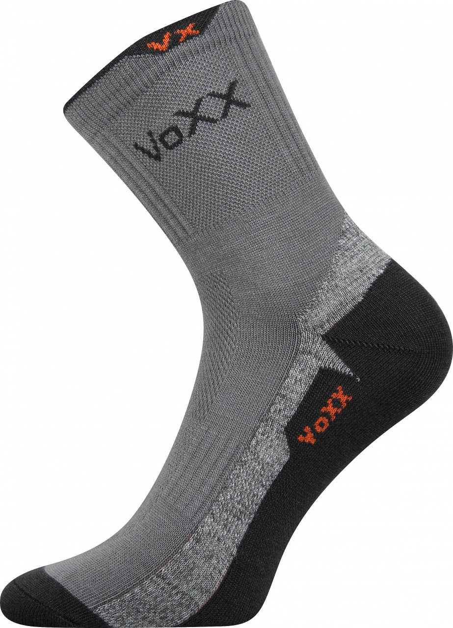 Ponožky antibakteriální Voxx Mascott silproX - světle šedé-černé, 43-46