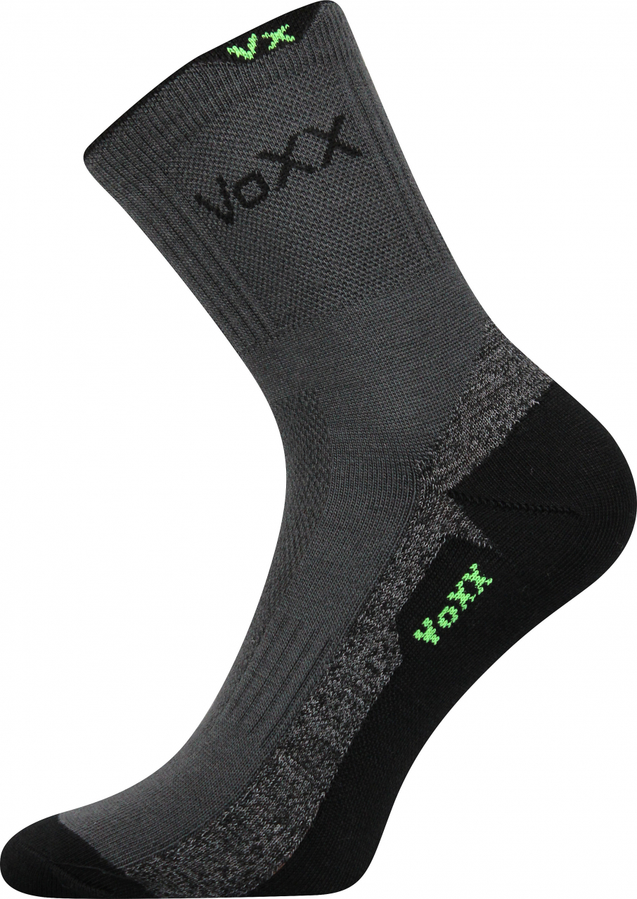 Ponožky antibakteriální Voxx Mascott silproX - tmavě šedé-černé, 43-46