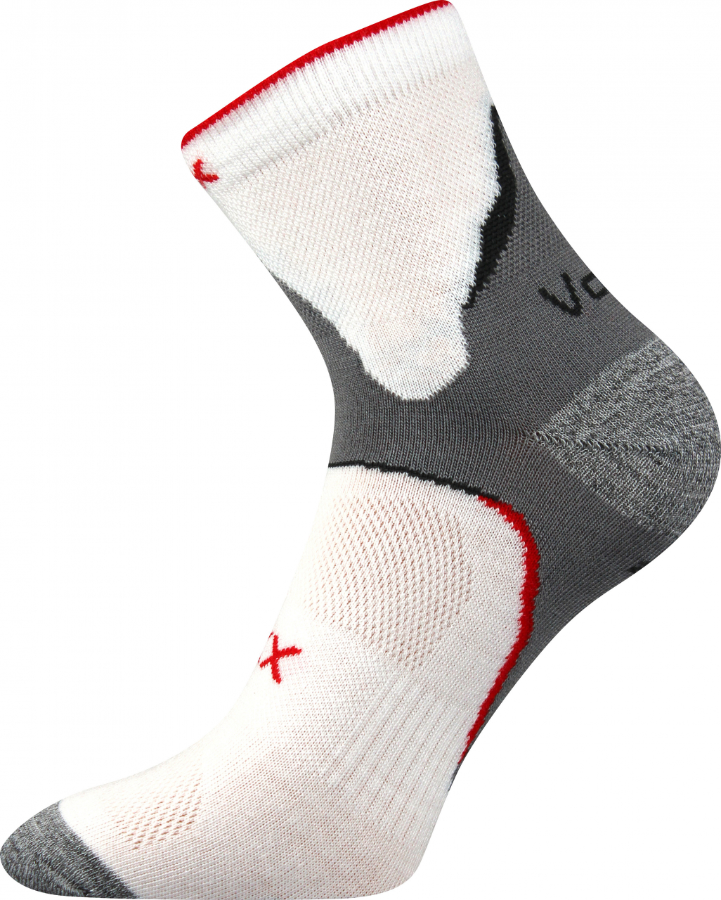Ponožky antibakteriální Voxx Maxter silproX - bílé-šedé, 43-46