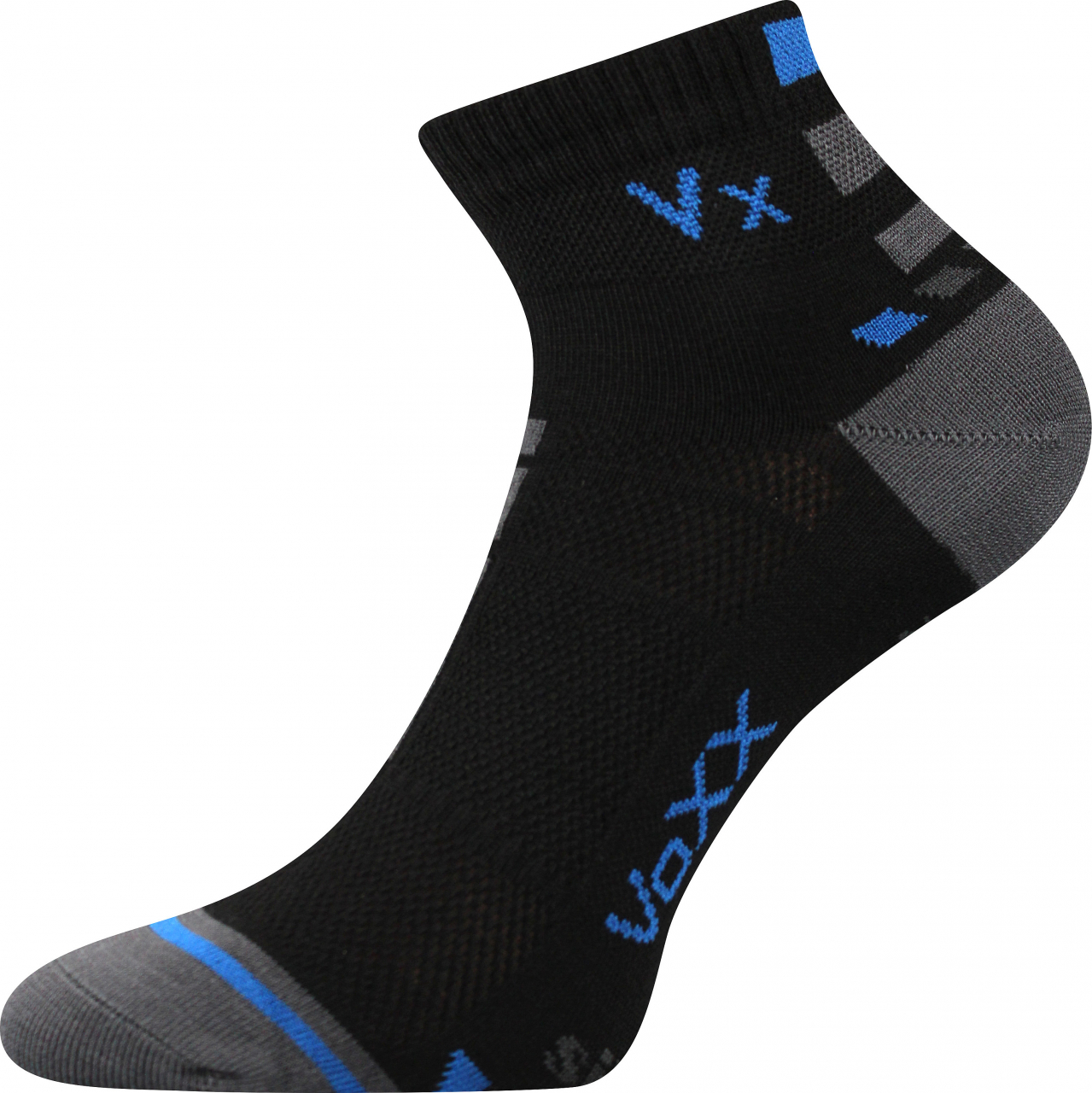 Ponožky antibakteriální Voxx Mayor silproX - černé-šedé, 43-46