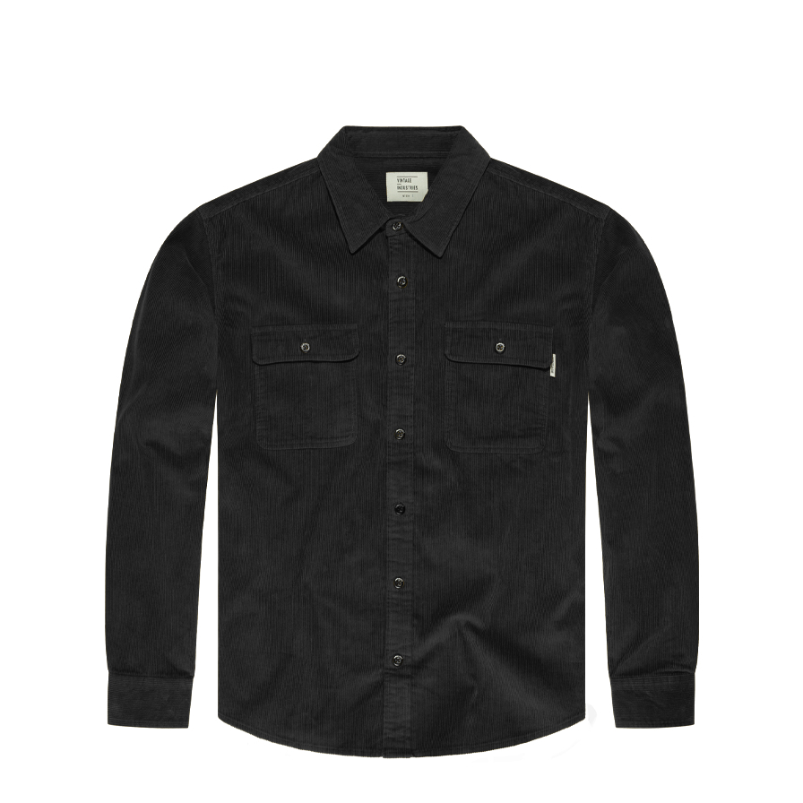 Košile Vintage Industries Brix - černá, S