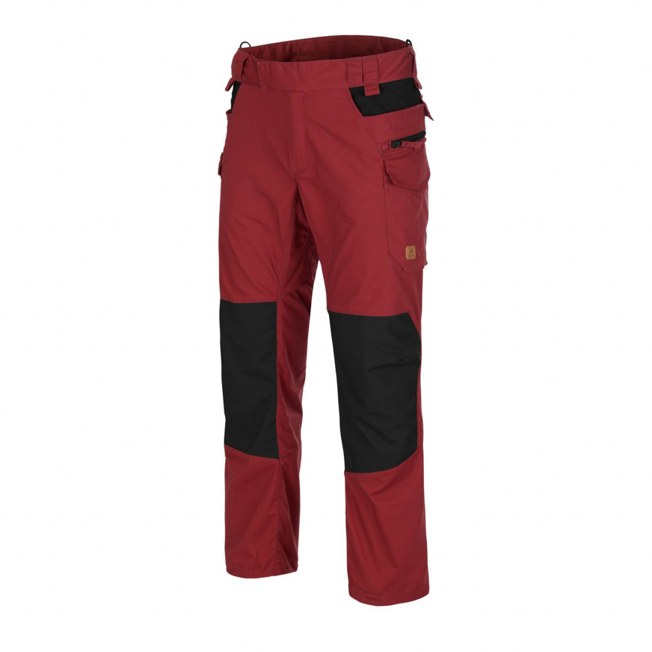 Kalhoty Helikon Pilgrim - červené-černé, 3XL