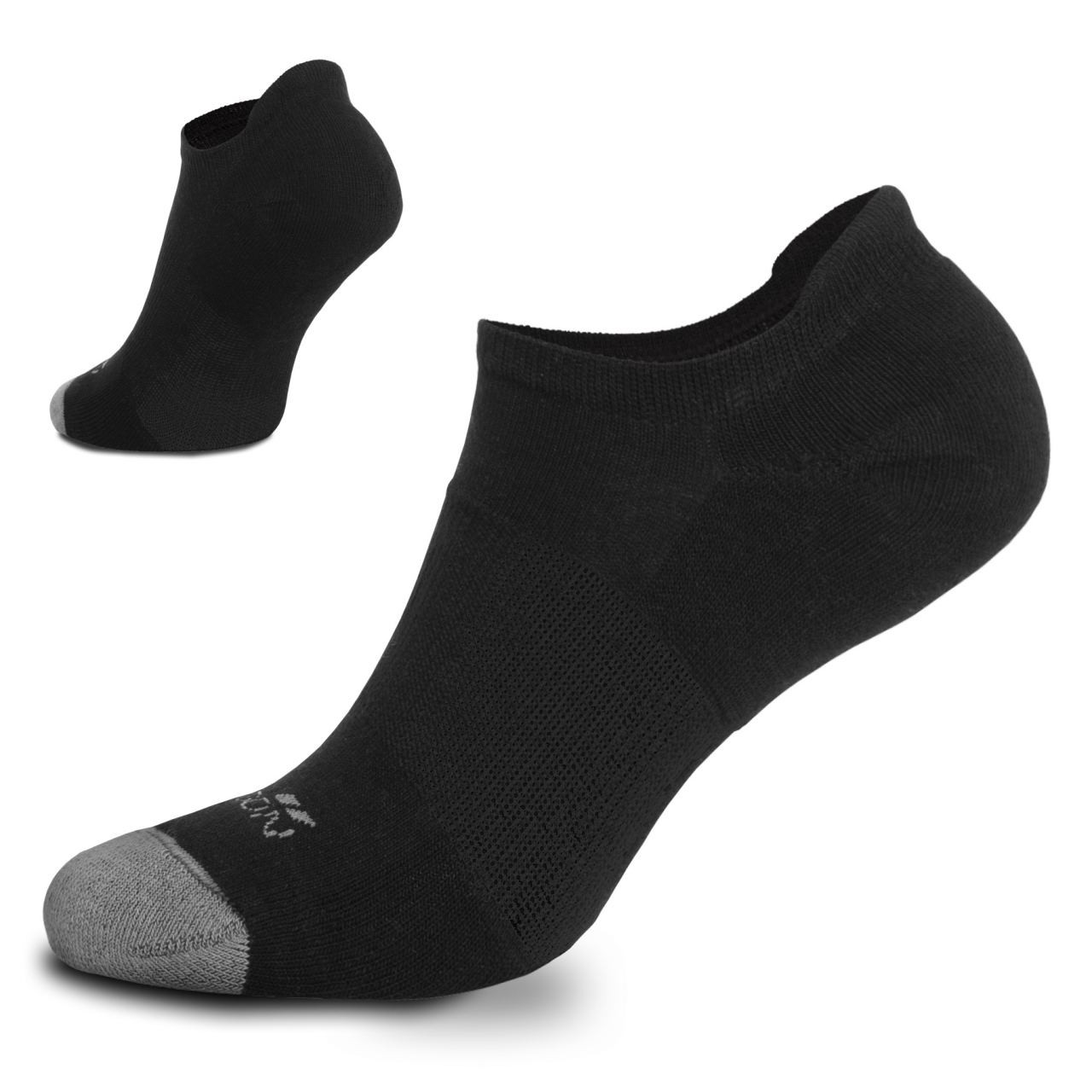 Ponožky Pentagon Invisible Socks - černé, 42-44