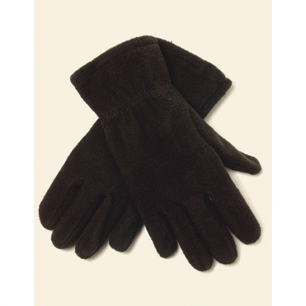 Rukavice fleecové L-Merch Fleece Gloves - černé, XL/XXL