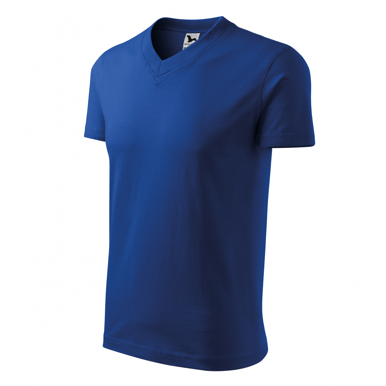 Tričko unisex Malfini V-Neck - modré, XL