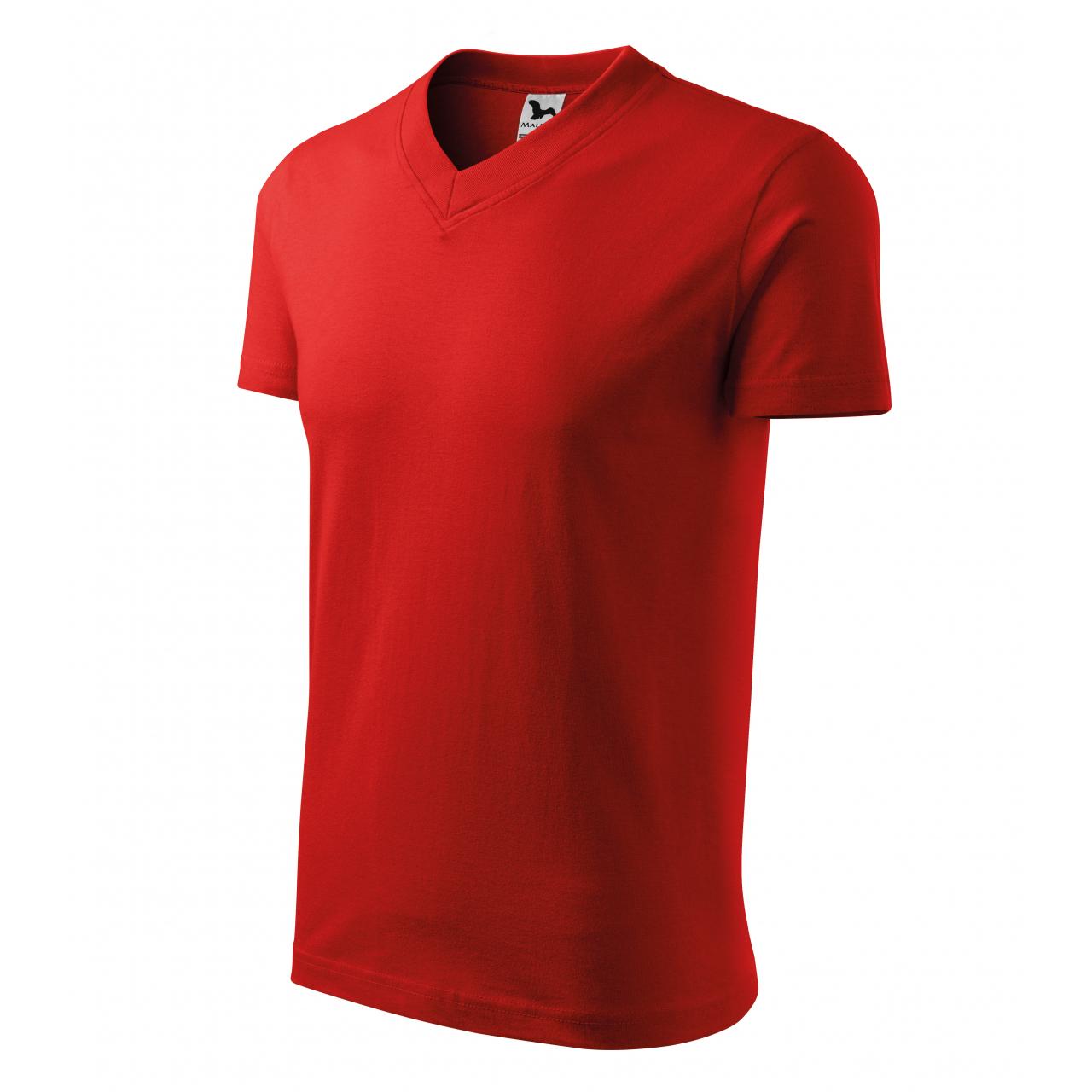 Tričko unisex Malfini V-Neck - červené, XL