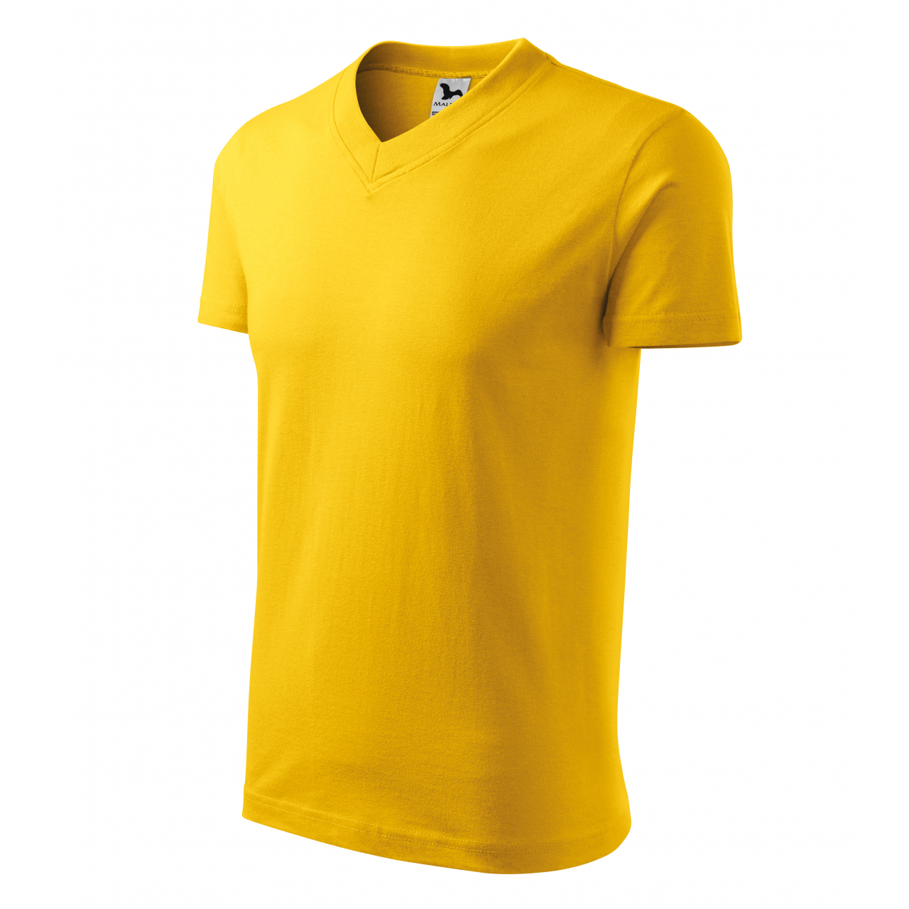 Tričko unisex Malfini V-Neck - žluté, XL
