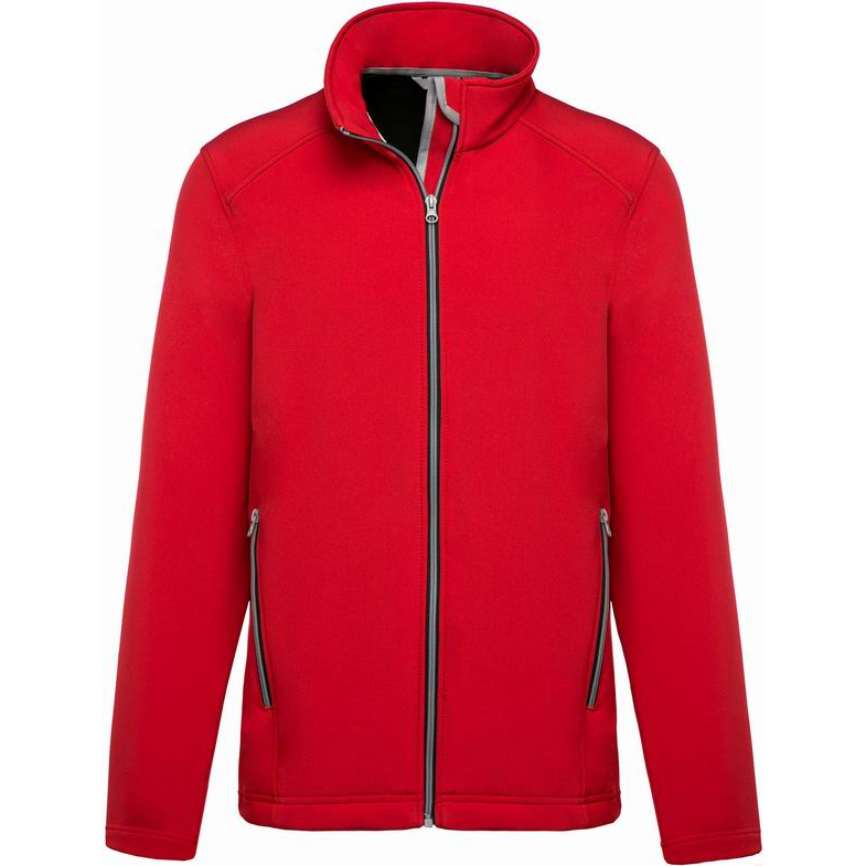 Pánská softshellová bunda Kariban 2 Layers - červená, XL