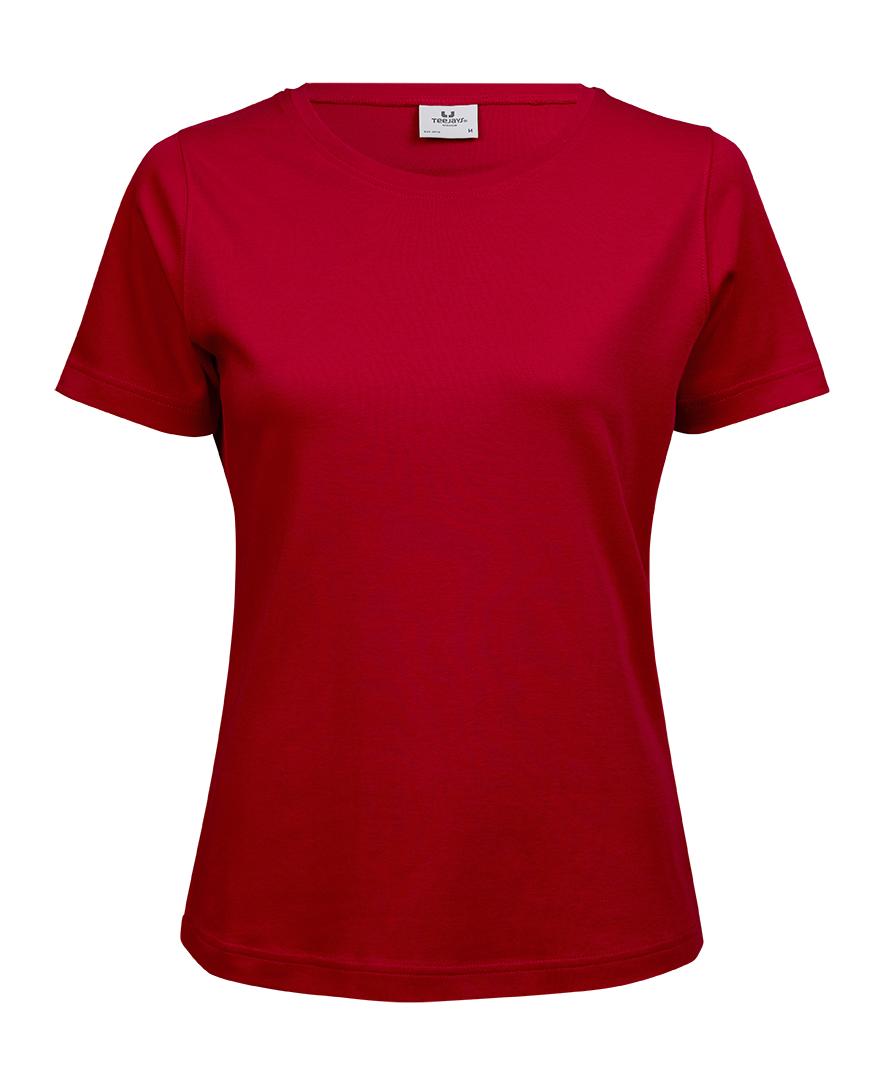 Triko dámské Tee Jays Interlock - červené, XL