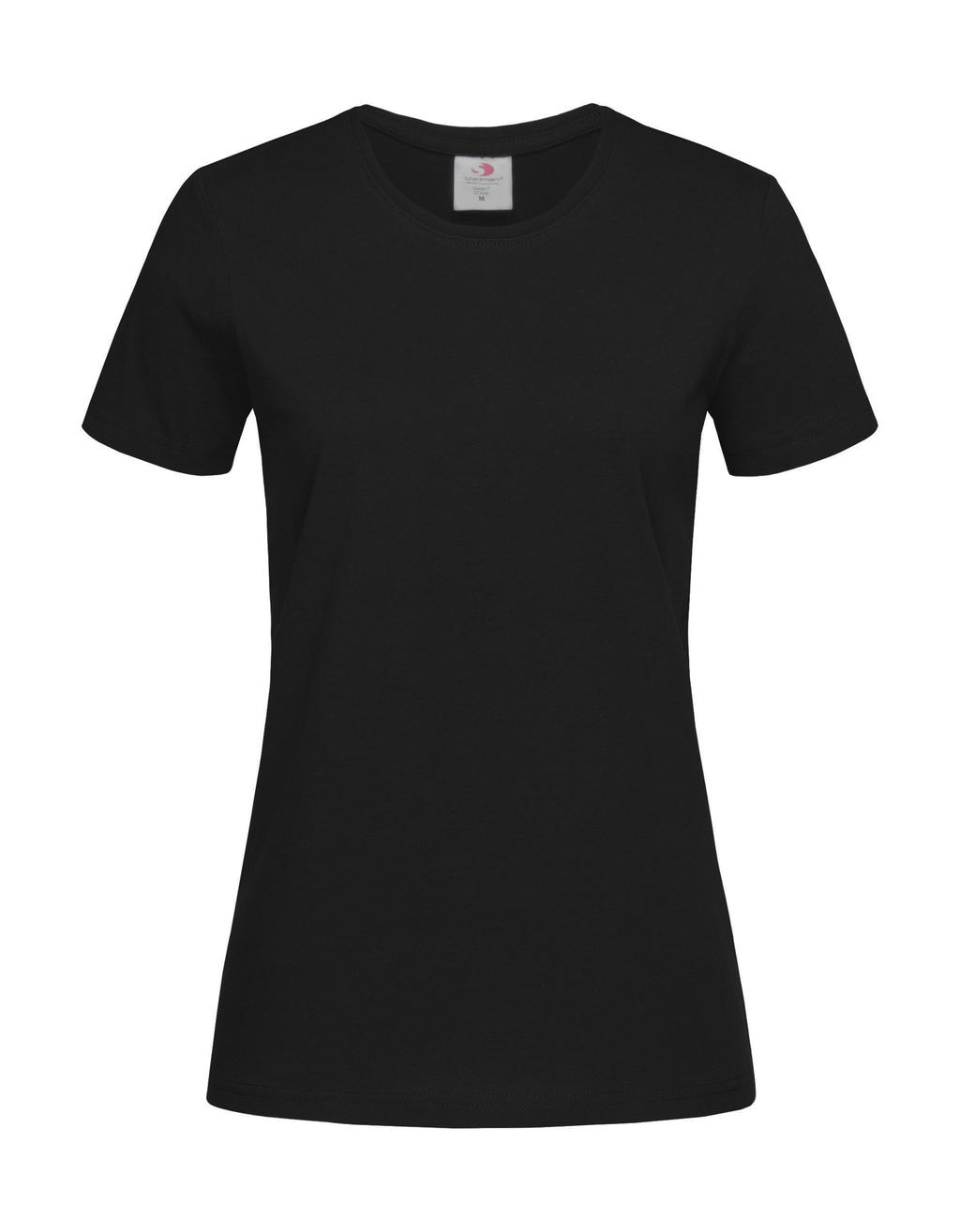 Tričko dámské Stedman Fitted s kulatým výstřihem - tmavě hnědé, XL