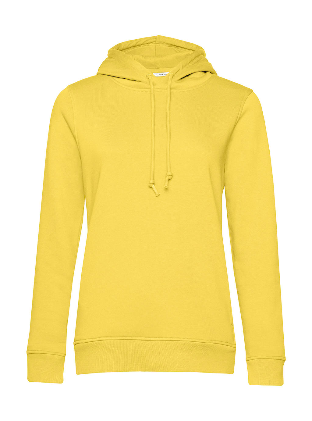 Mikina dámská B&C Organic Inspire Hooded - světle žlutá, XL