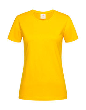 Tričko dámské Stedman Fitted s kulatým výstřihem - tmavě žluté, XL