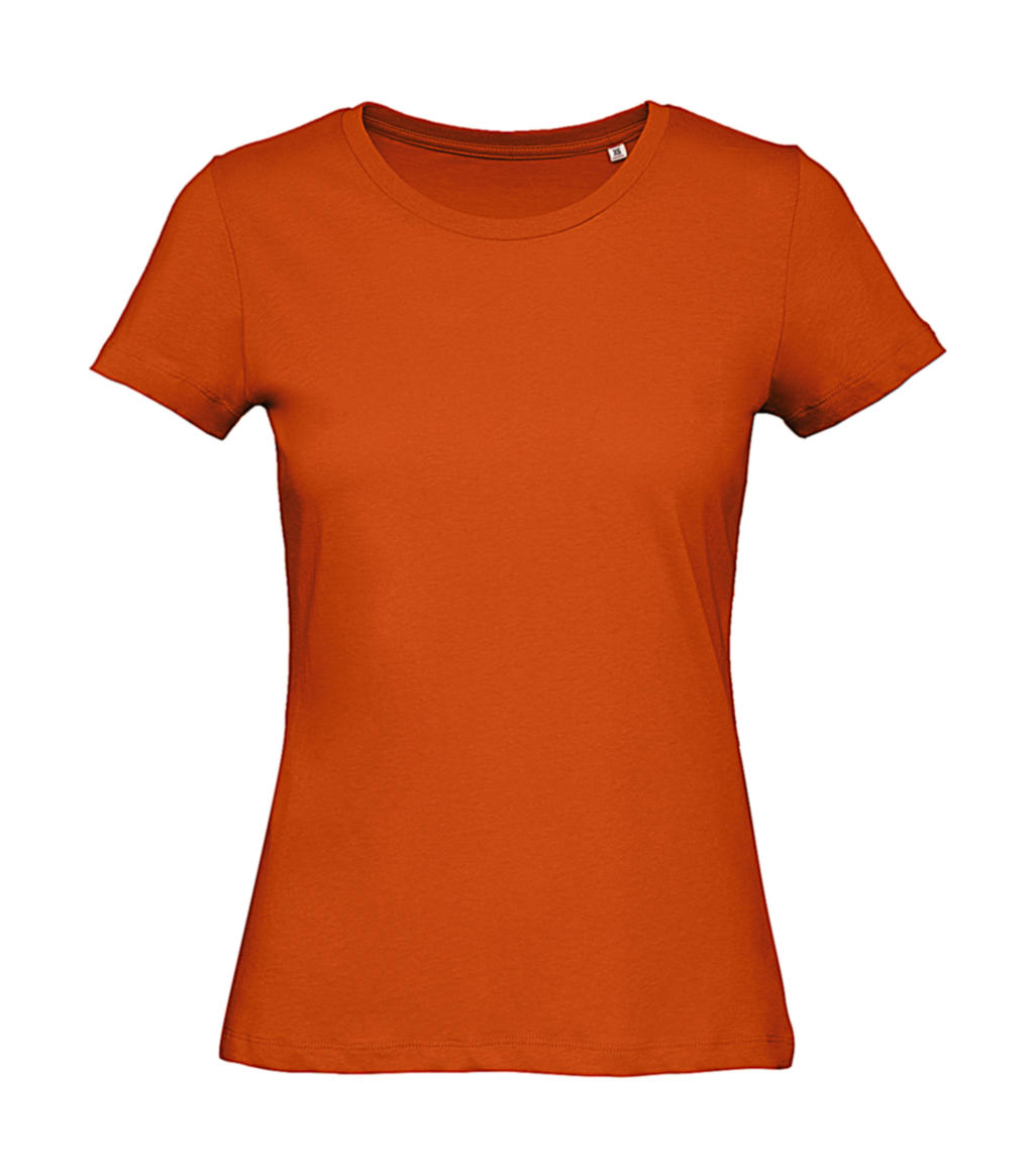 Tričko dámské B&C Jersey - tmavě oranžové, S