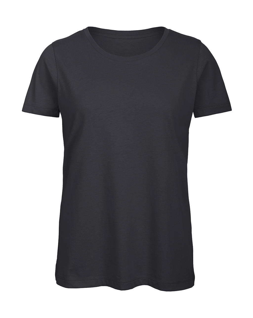 Tričko dámské B&C Jersey - tmavě šedé, XL