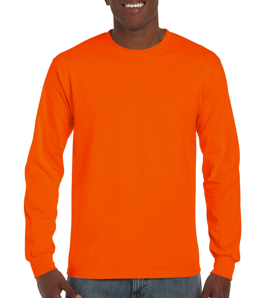 Triko s dlouhým rukávem Gildan Ultra - oranžové svítící, XL
