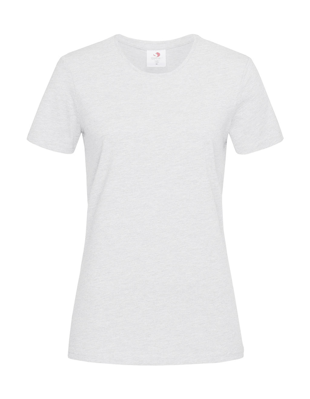 Tričko dámské Stedman Fitted s kulatým výstřihem - bílé-šedé, XL