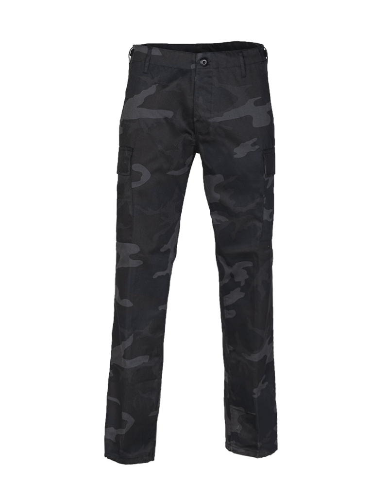 Kalhoty Mil-Tec BDU Ranger Straight Cut - blackcamo, L