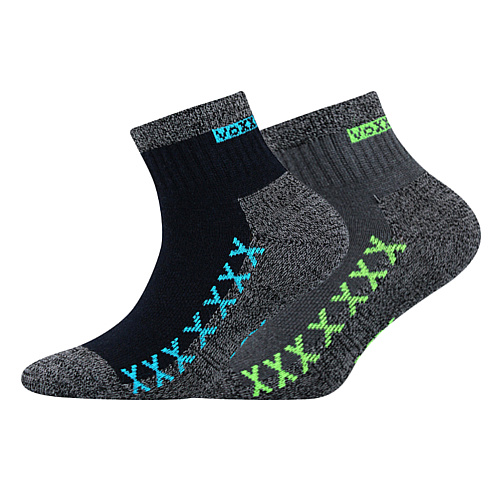Ponožky dětské sportovní Voxx Vectorik 2 páry (navy, šedé), 25-29