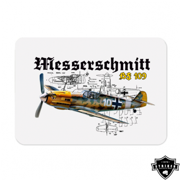 Podložka pod myš Striker Messerschmitt Bf 109 - bílá