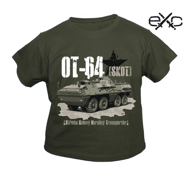 Triko dětské eXc OT-64 SKOT - olivové, 110