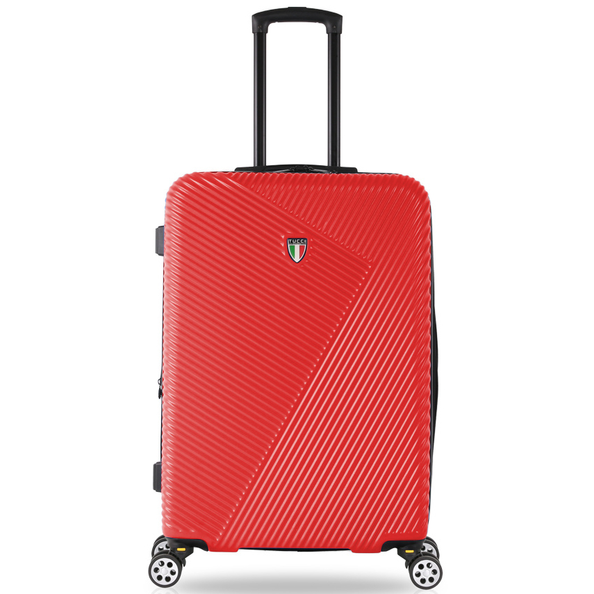 Cestovní kufr Tucci Tesoro 79+ l - červený