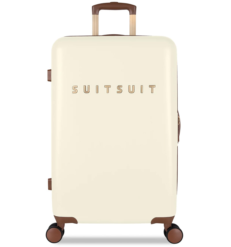 Cestovní kufr Suitsuit Fab Seventies 60 l - béžový-hnědý