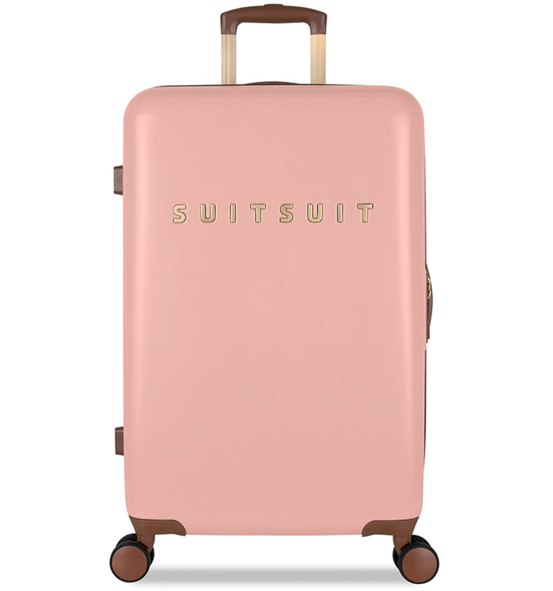 Cestovní kufr Suitsuit Fab Seventies 60 l - růžový-hnědý