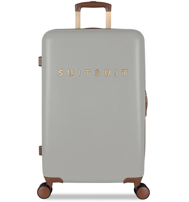 Cestovní kufr Suitsuit Fab Seventies 60 l - šedý-hnědý