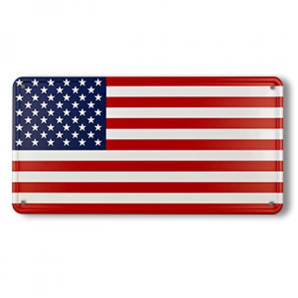 Cedule plechová Promex vlajka USA - barevná