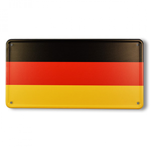 Cedule plechová Promex vlajka Německo - barevná