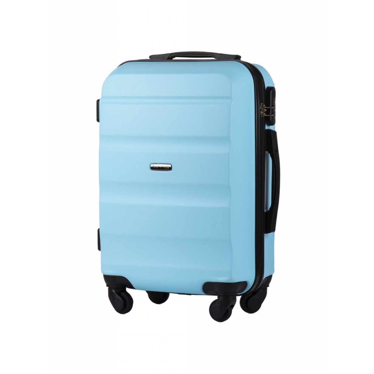 Cestovní kufr Wings Shell 38 l - světle modrý