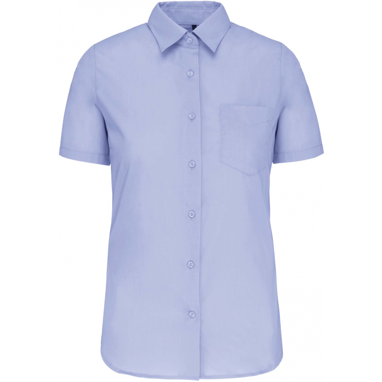 Košile dámská s krátkým rukávem Kariban Judith - světle modrá, XXL