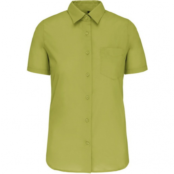 Košile dámská s krátkým rukávem Kariban Judith - světle zelená, M