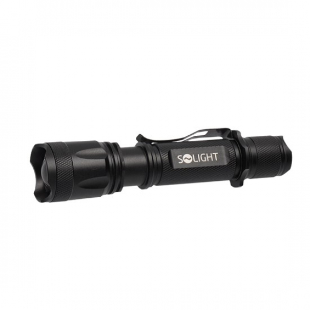 Ruční nabíjecí svítilna Solight 600lm XM-L2 T6 - černá