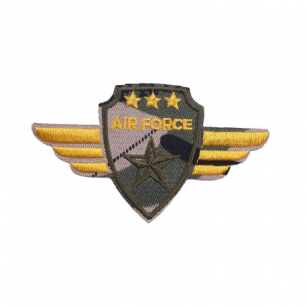 Nášivka nažehlovací symbol US Air Force Stars 5x8,5 cm - barevná