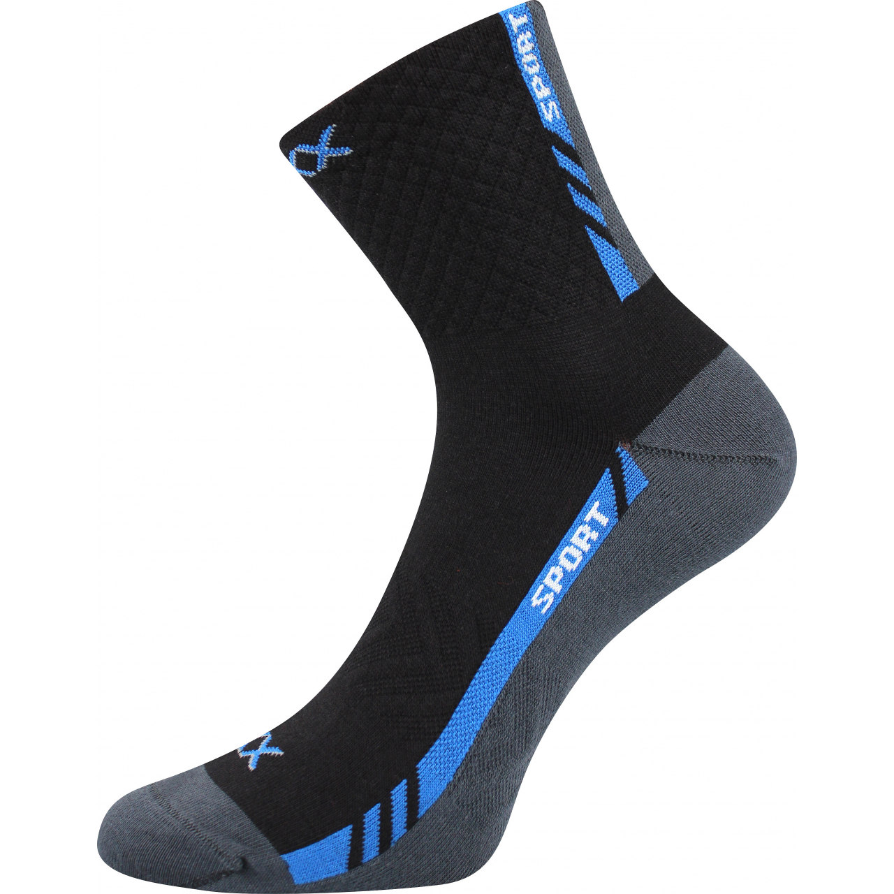 Ponožky sportovní Voxx Pius - černé-šedé, 35-38
